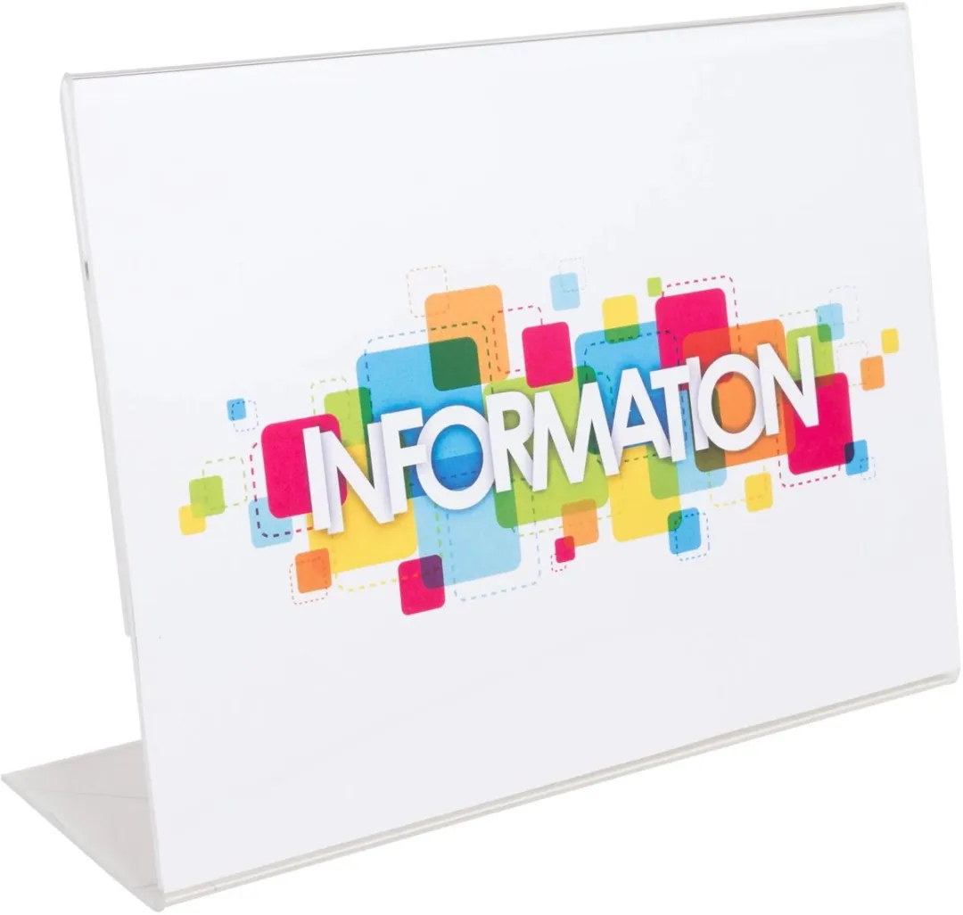 Exacompta Infostandaard Hellend Horizontaal A4 84059D - Transparant