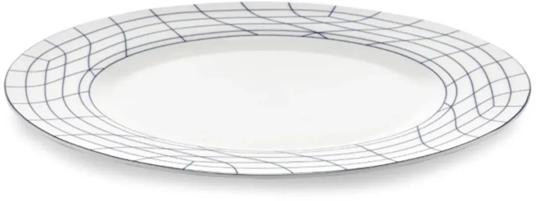 Serax Ann Van Hoey Nido Plat Bord 29cm - Blauw/Wit