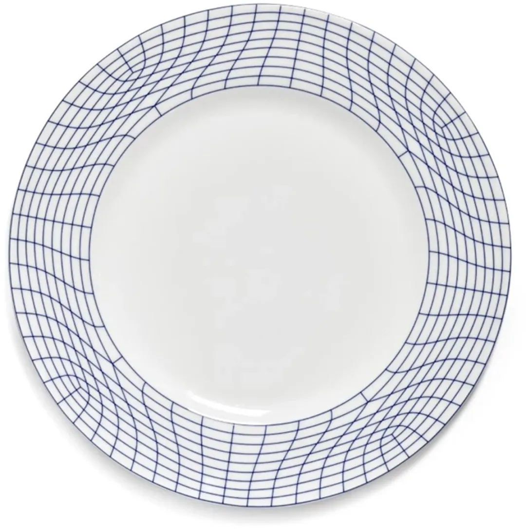Serax Ann Van Hoey Nido Plat Bord 29cm - Blauw/Wit