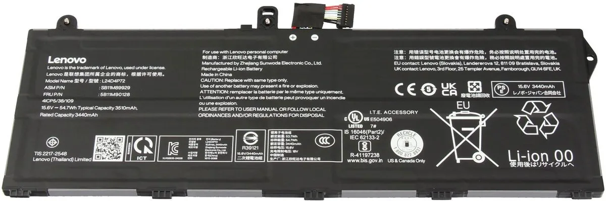 Lenovo 5B11M90128 Laptopbatterij 54,7Wh