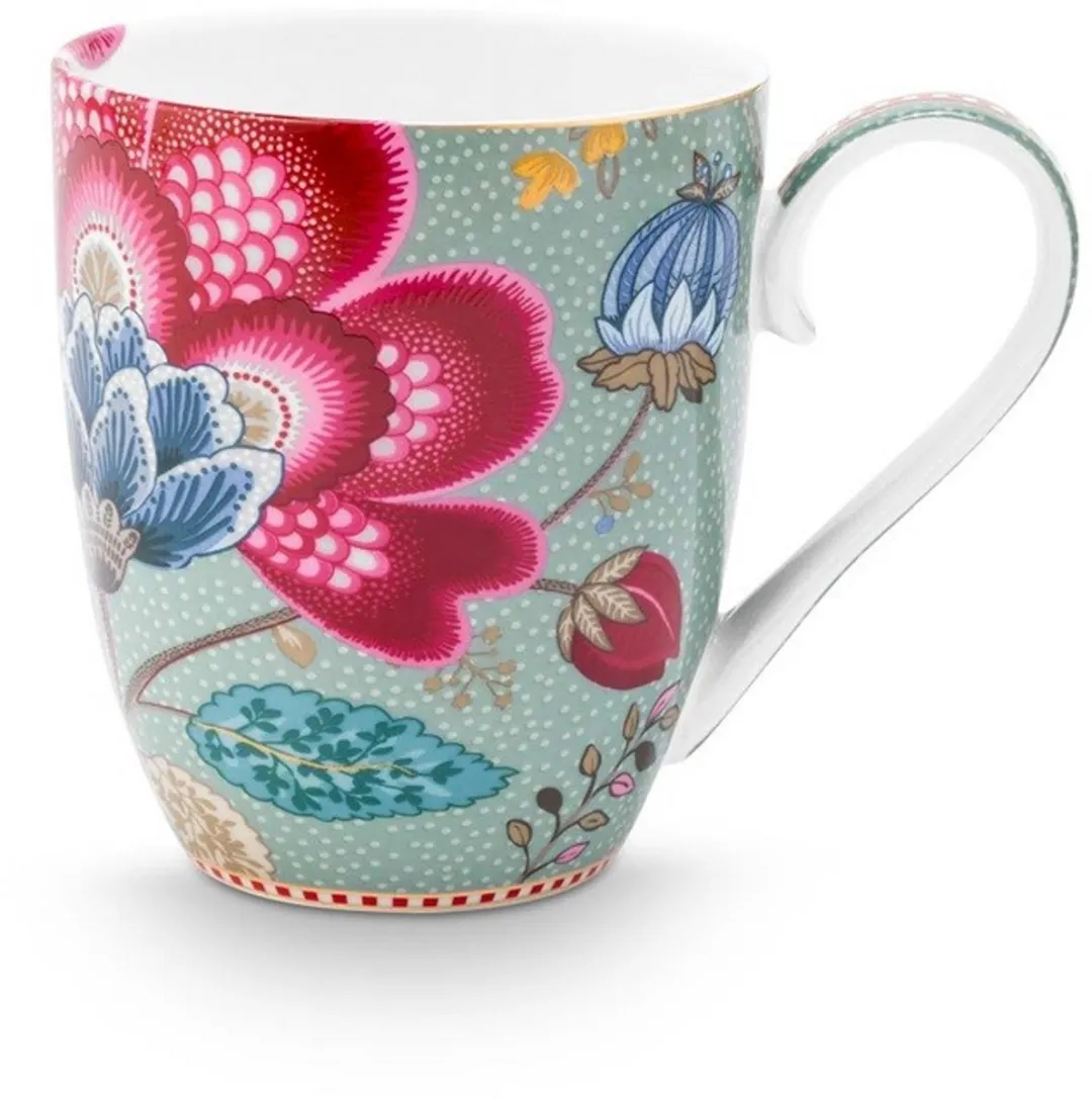 Pip Studio Blooming Tales Mokken - 450ml - Fantasy Blauw - 2 Stuks