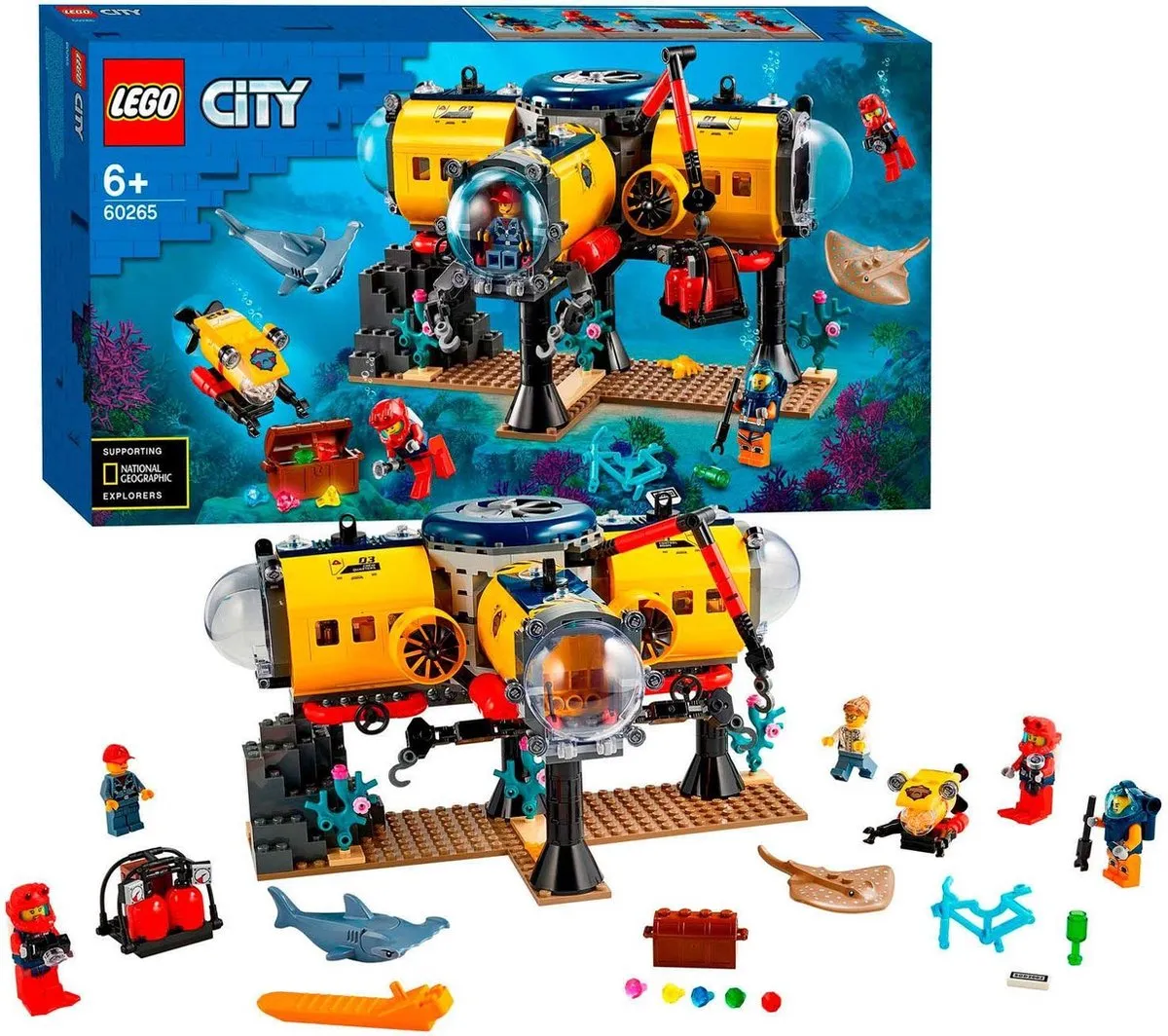 LEGO City Oceaan Onderzoeksbasis 60265 - 497 Stukken
