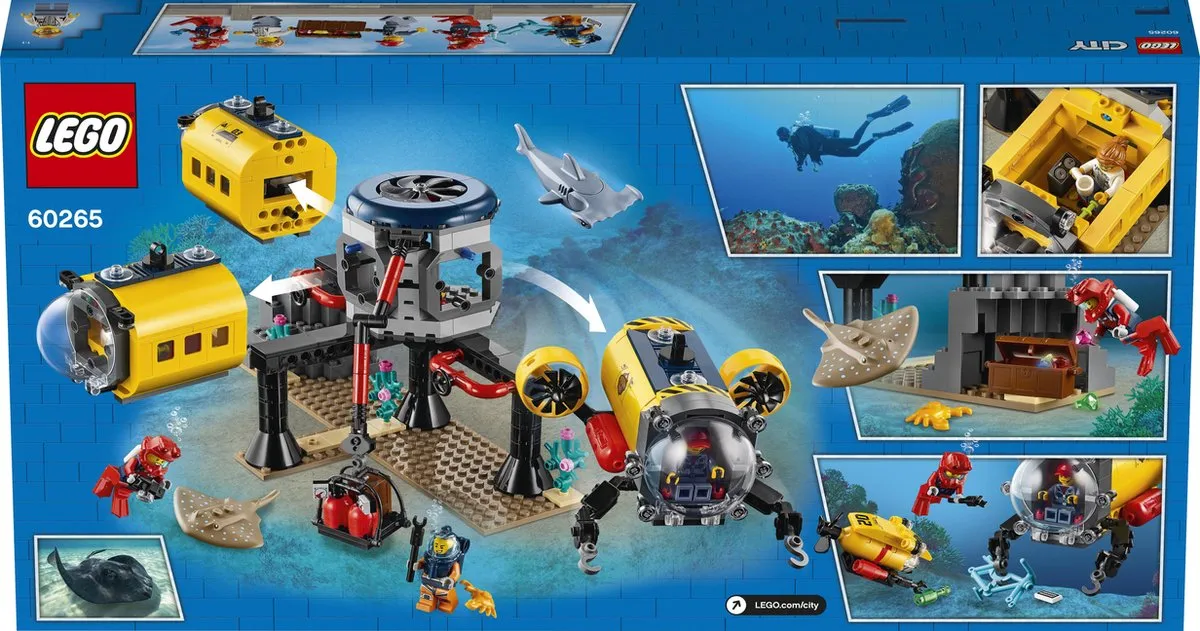 LEGO City Oceaan Onderzoeksbasis 60265 - 497 Stukken