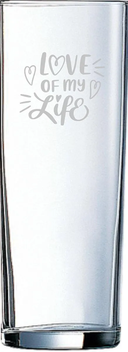Arcoroc Love of my Life Gegraveerd Longdrinkglas 31cl