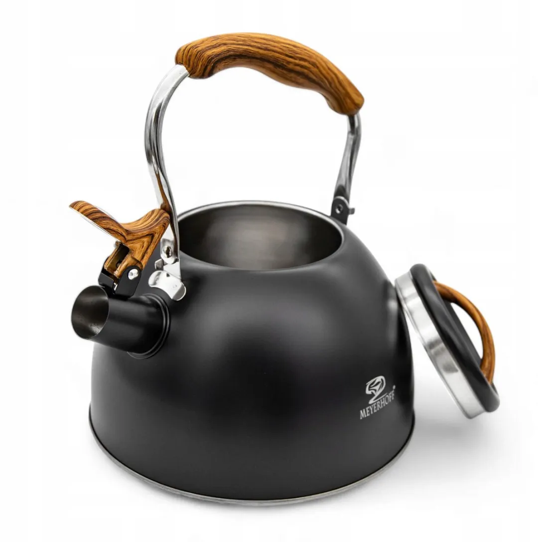 Meyerhoff MH-4415B RVS Fluitketel 2,5L - Matzwart
