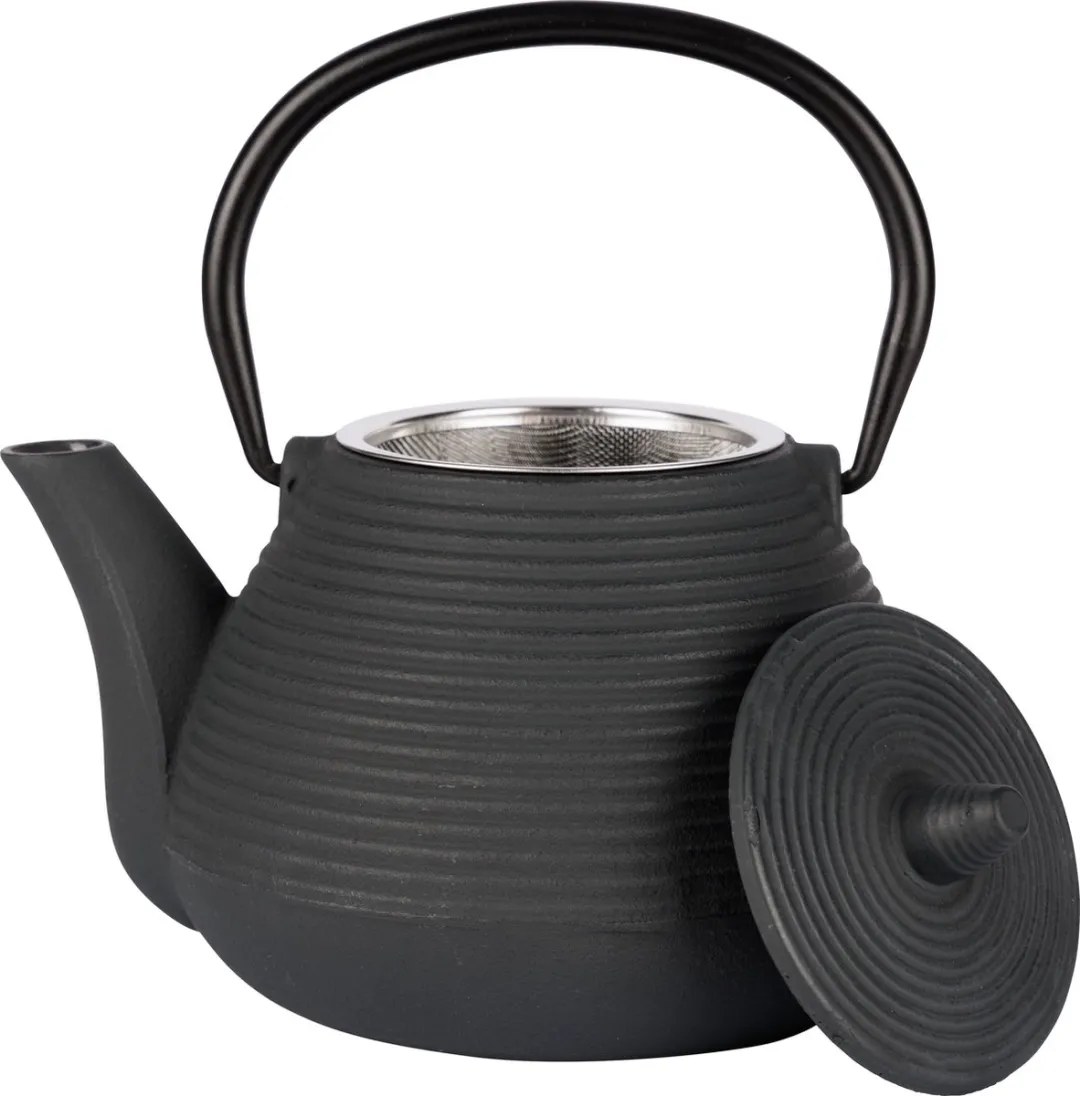 Cosy&Trendy Gietijzeren Theepot 1L - Donkergrijs