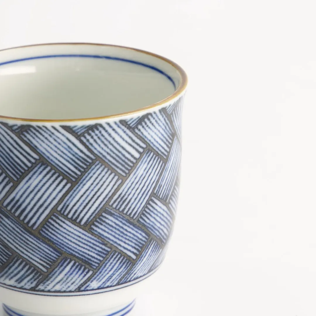 Tokyo Design Studio Theekop Blauw/Wit - 8x7,9cm