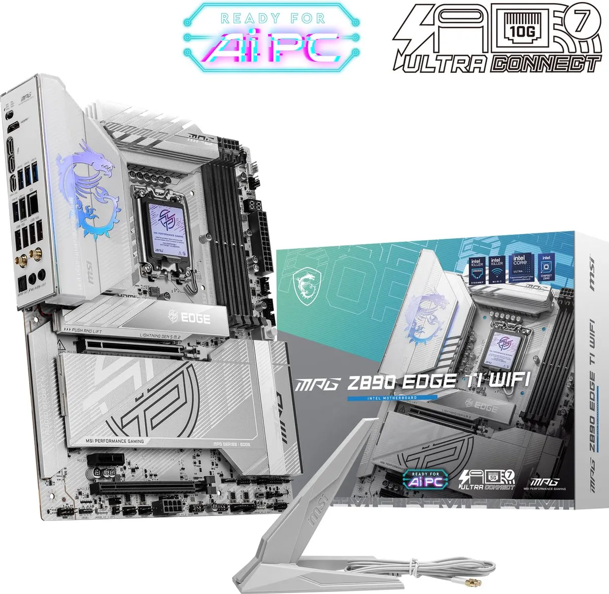 MSI MPG Z890 EDGE TI WIFI Moederbord - ATX - Intel Z890