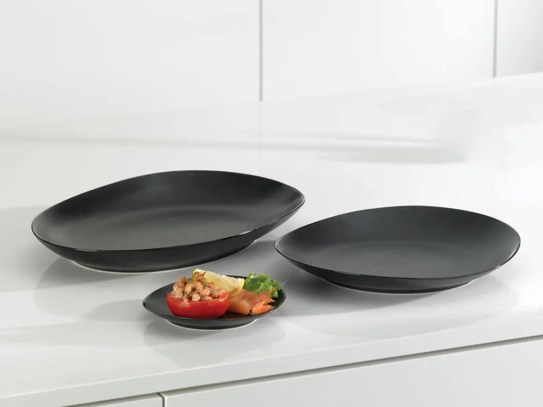 Cosy&Trendy Dinerbord Vongola Black 28x26cm