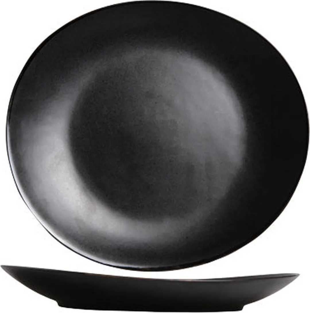 Cosy&Trendy Dinerbord Vongola Black 28x26cm