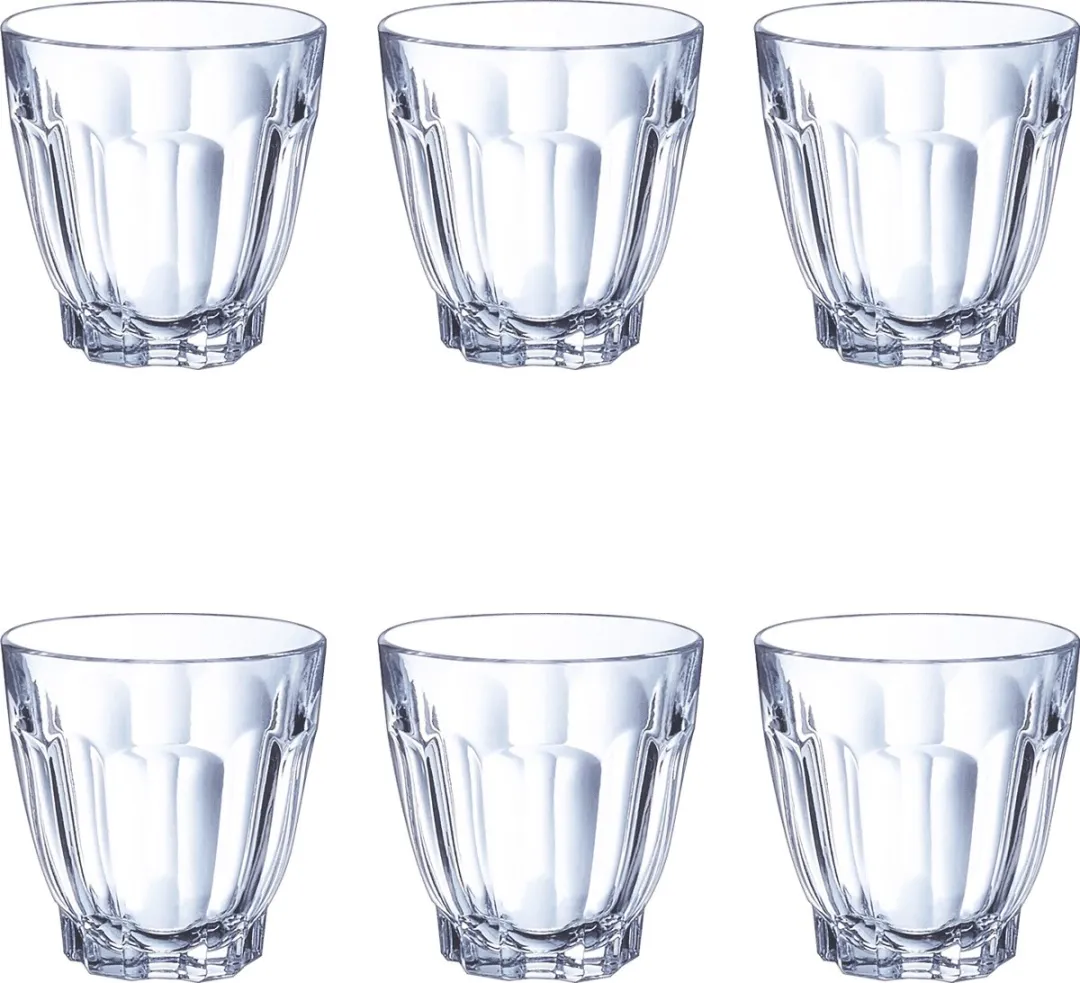 Arcoroc Arcadie Tumbler BIQ2233 - 6 Stuks - Wit