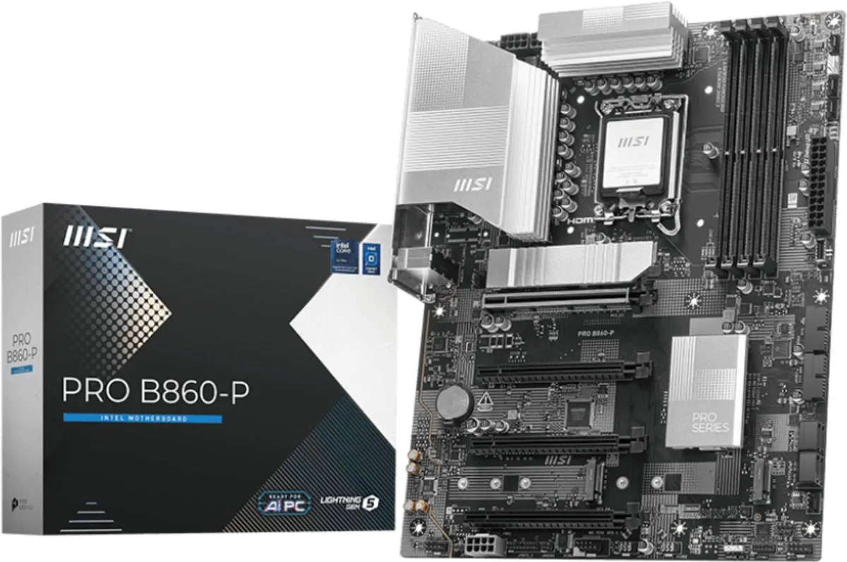 MSI PRO B860-P Moederbord - ATX - Intel B860 - LGA 1851