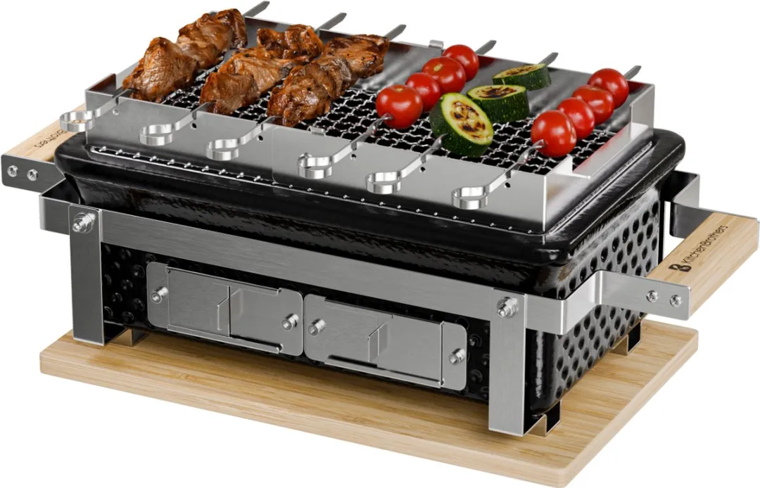 KitchenBrothers Kamado Hibachi Grill KB4215