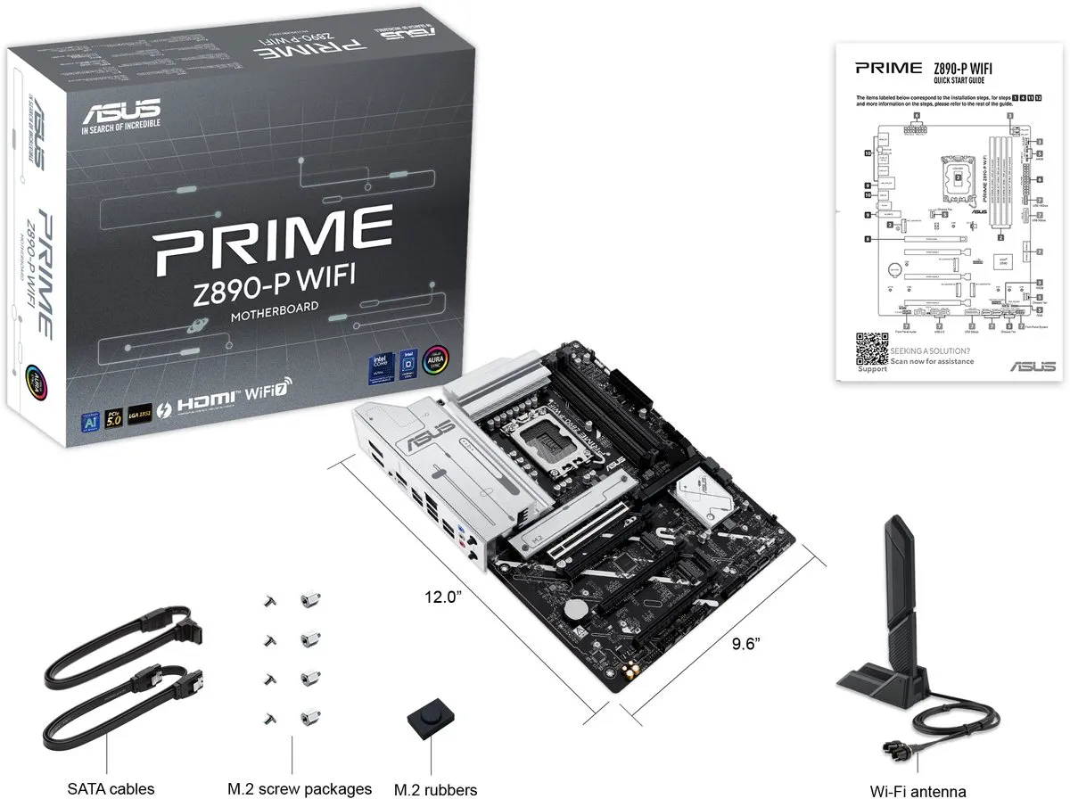 ASUS Prime Z890-P WIFI Moederbord - ATX - Intel Z890 - LGA 1851