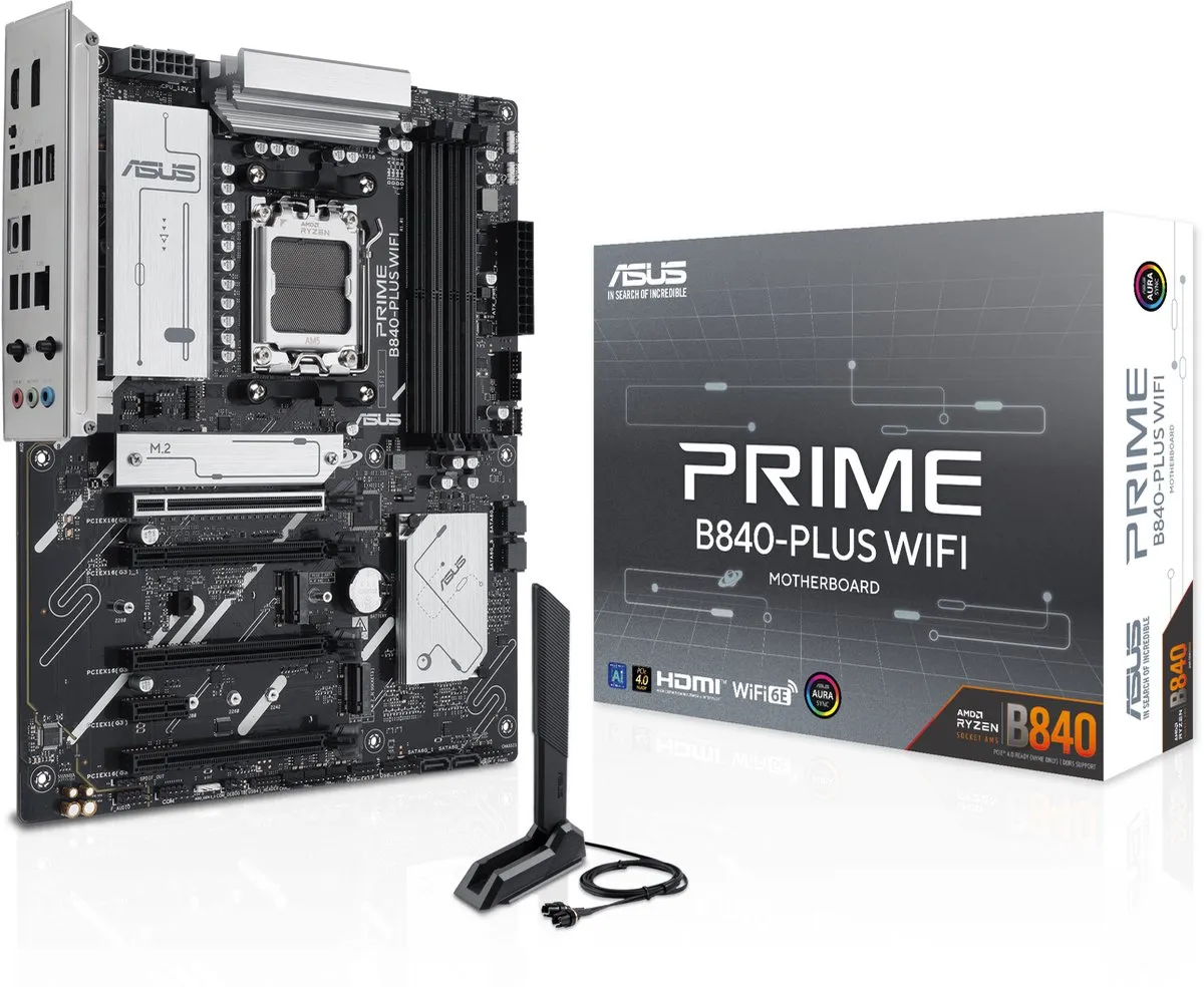 ASUS PRIME B840-PLUS WIFI Moederbord - ATX - AMD B840