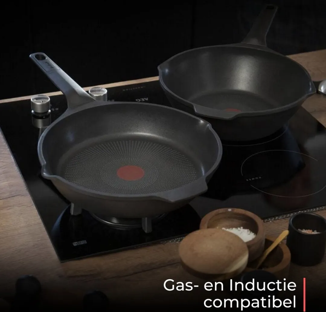 Tefal Robusto Wokpan 28cm - Inductie - Zwart