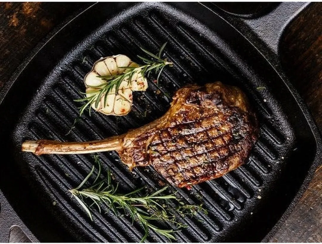 Svenska Living Gietijzer Grillpan 23x23cm - Zwart