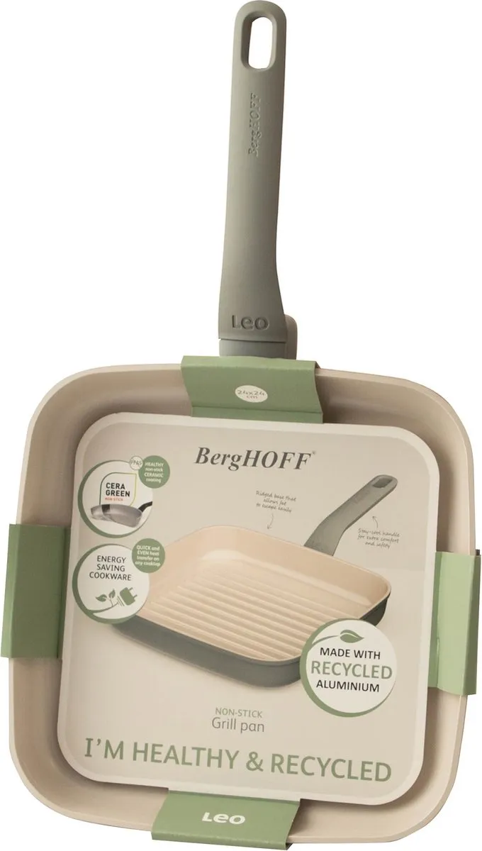 BergHOFF LEO Grillpan Balance Moonmist - Ø24cm - Grijs
