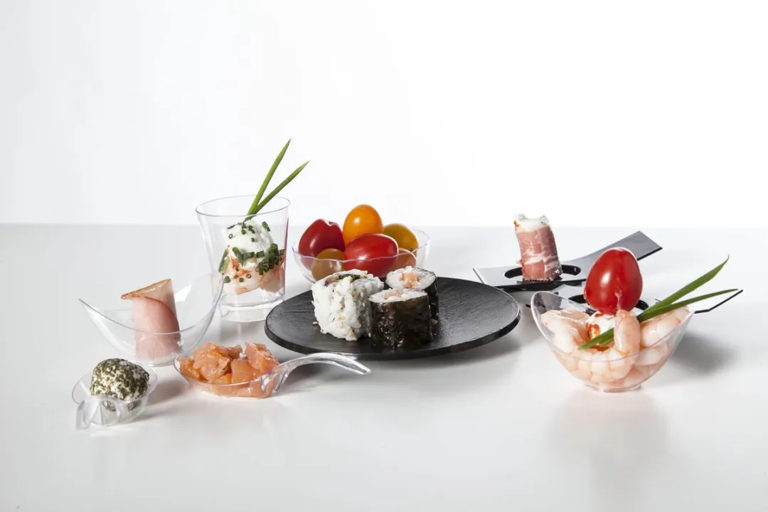 Cosy&Trendy Easy Apero Plate Set28 - 8 Stuks - Zwart