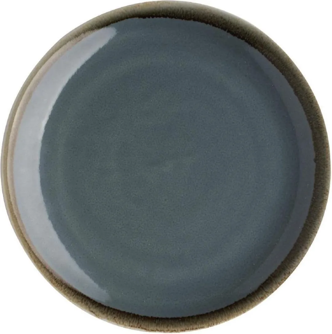 Olympia Kiln Bord - Blauw Ø23cm - 6 Stuks