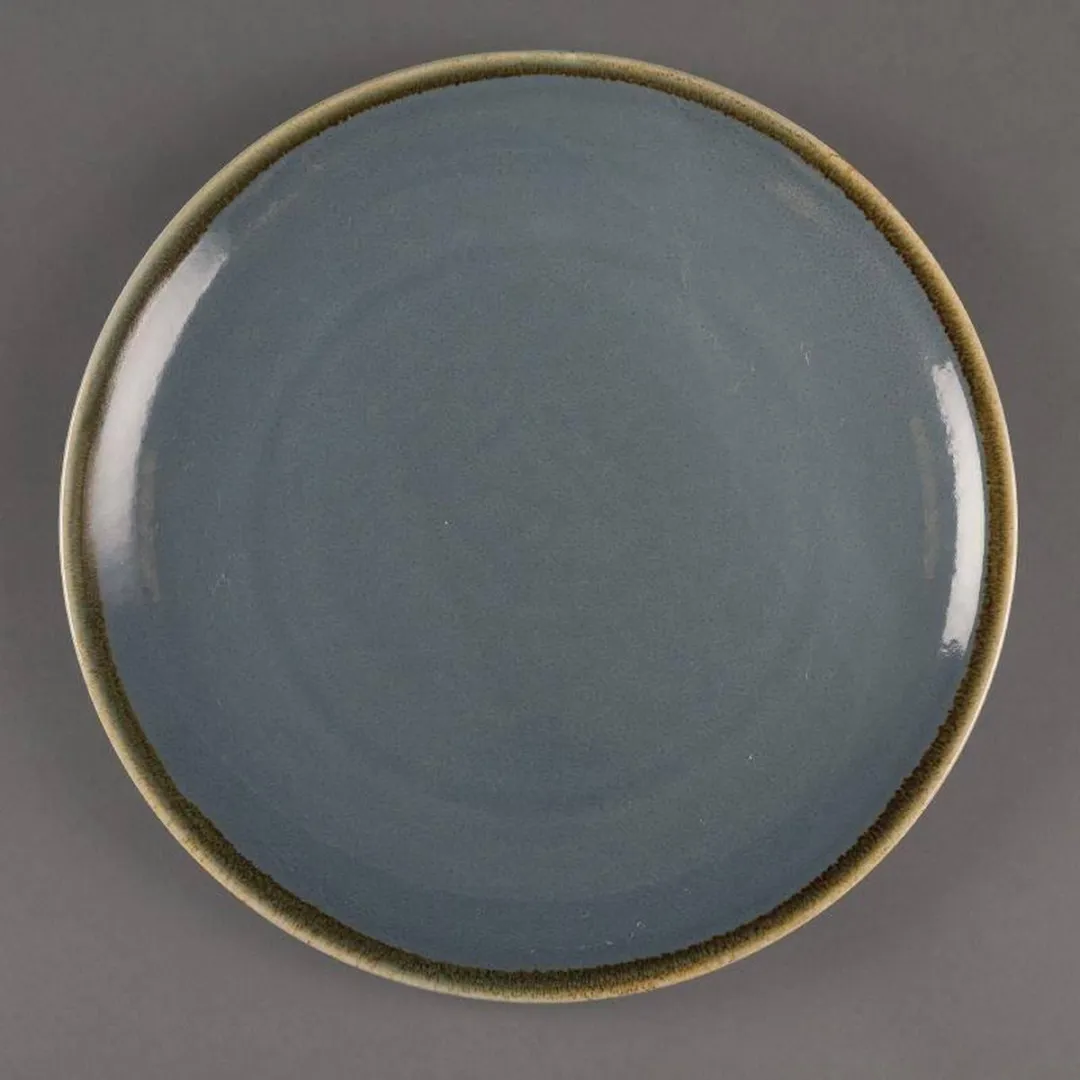 Olympia Kiln Bord - Blauw Ø23cm - 6 Stuks