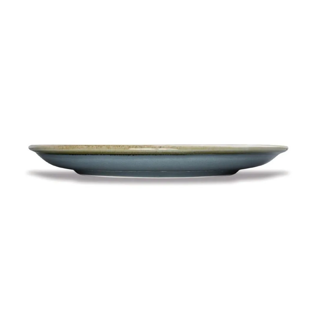 Olympia Kiln Bord - Blauw Ø23cm - 6 Stuks