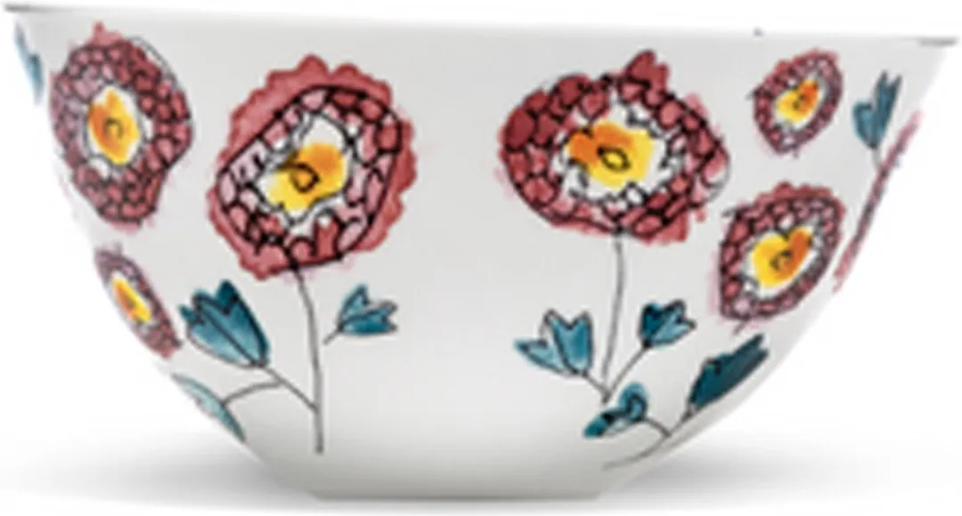Serax MARNI Midnightflowers Kom L Anemone Milk 18cm