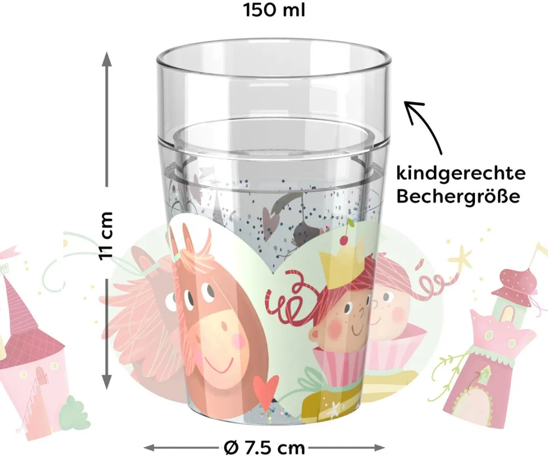 Haba Glitzerbekers - 150ml - 4 Stuks