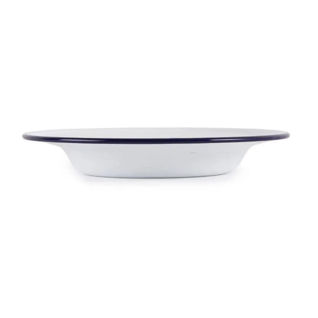 Olympia Geemailleerd Soepbord 24,5cm - 6 Stuks - Blauw/Wit