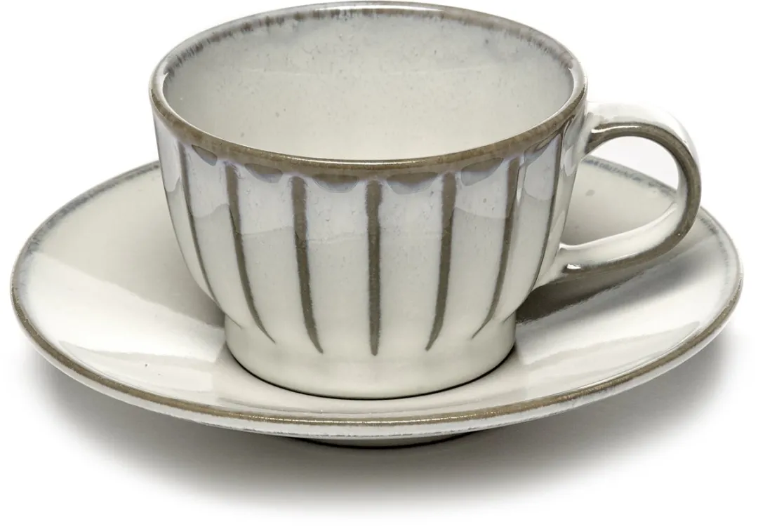 Serax Sergio Herman Inku Koffiekoppen - 4 Stuks - Ø8cm - Wit