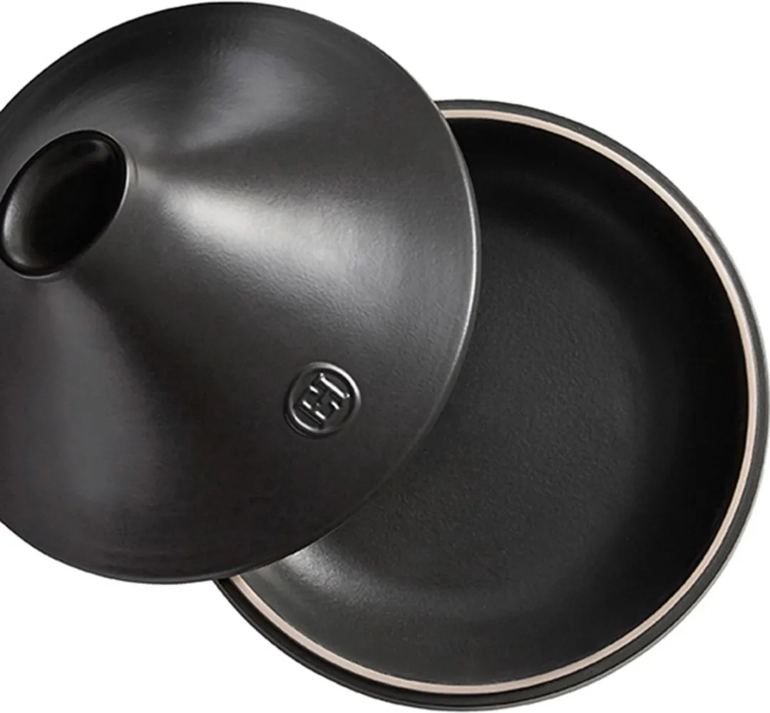 Emile Henry Tajine Delight E-box zwart deksel - Ø275mm