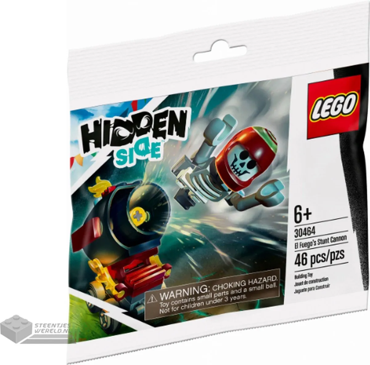 LEGO Hidden Side 30464 El Fuego's Stunt Cannon - 46 Stukken