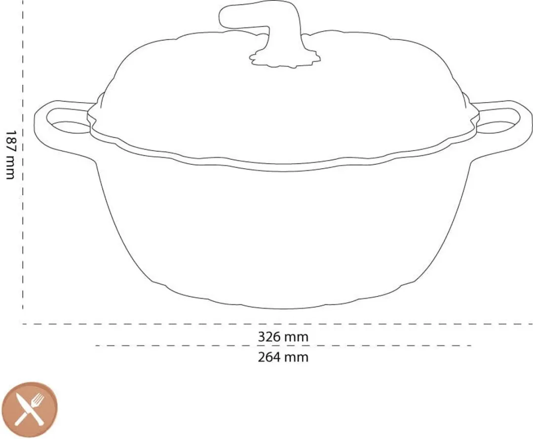 Le Creuset Signature Pompoen Braadpan 24cm - Oranjerood - afbeelding 6 van 6