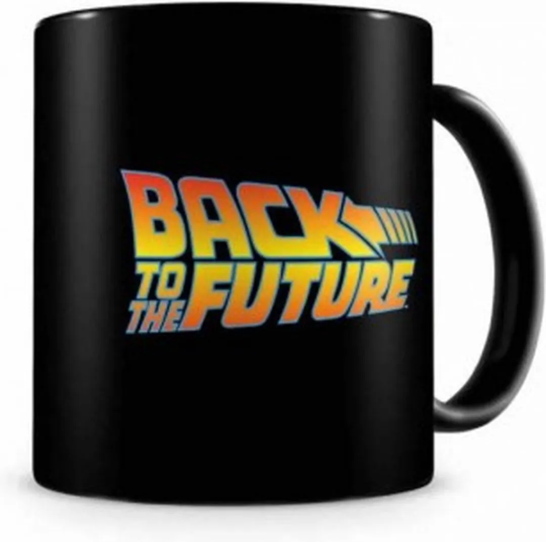 SD Toys Back to the Future Mok - 200ml - Zwart/Oranje