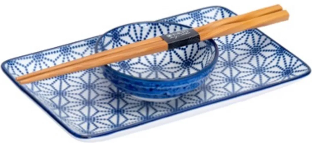 Tokyo Design Studio Nippon Blue Sushi Servies - 6-delig - 2 Personen