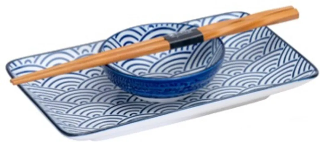 Tokyo Design Studio Nippon Blue Sushi Servies - 6-delig - 2 Personen