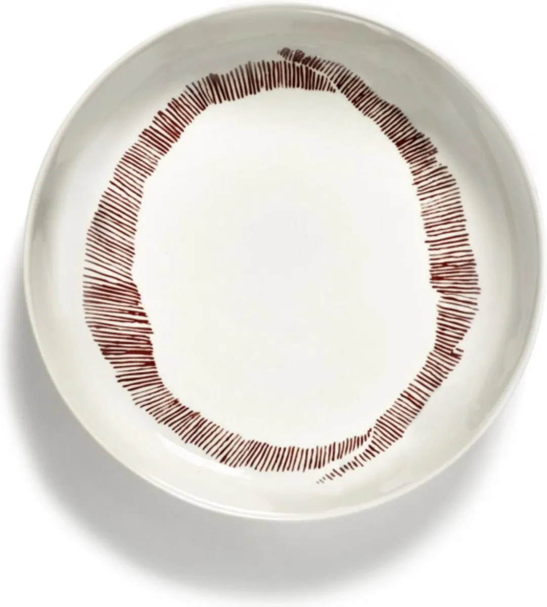 Serax Ottolenghi Feast Bord 22cm - Wit/Zwart - 2 Stuks
