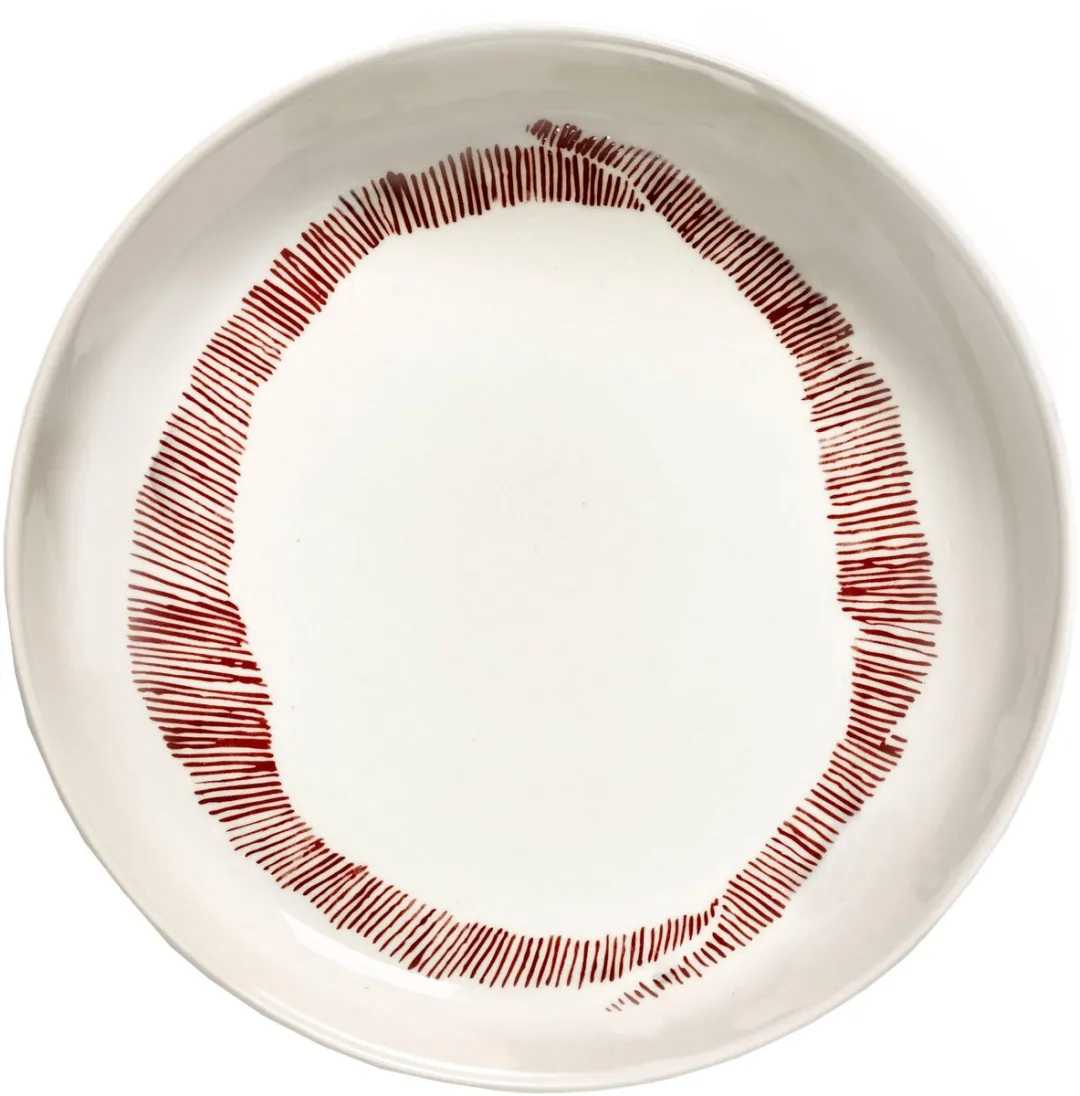 Serax Ottolenghi Feast Bord 22cm - Wit/Zwart - 2 Stuks