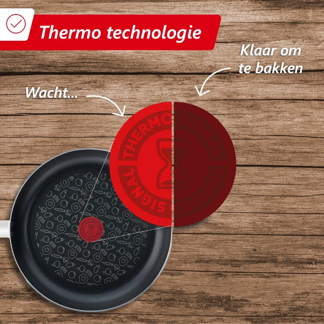 Tefal Chefclub G804S404 Pannenset - 6-delig - Blauw/Groen