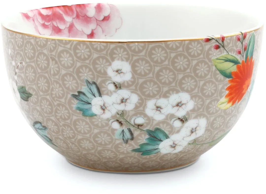 Pip Studio Blushing Birds Kommen - 6 Stuks 12cm - Khaki