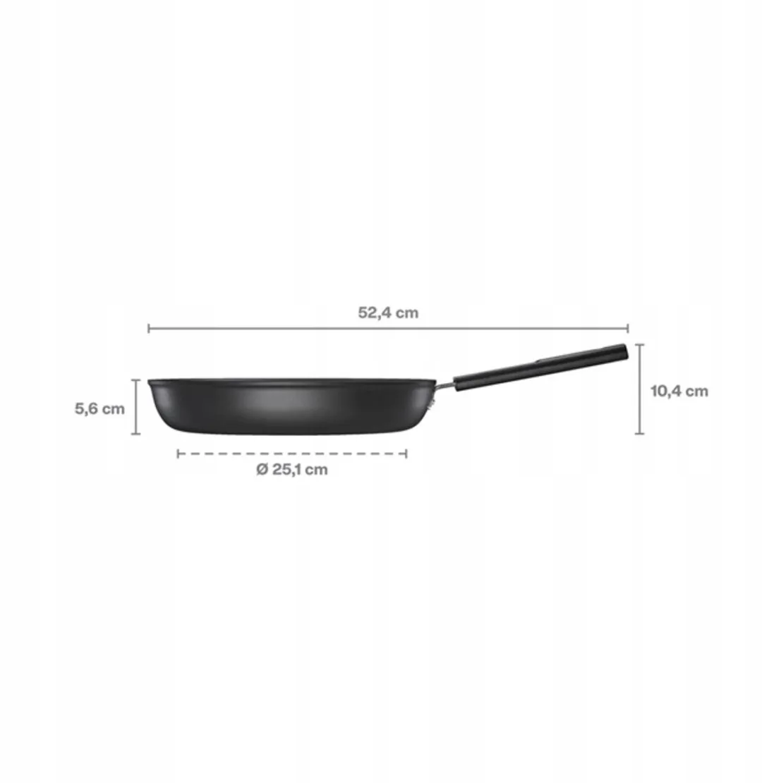 Fiskars Hard Face Koekenpan 30cm - Keramische coating - Zwart