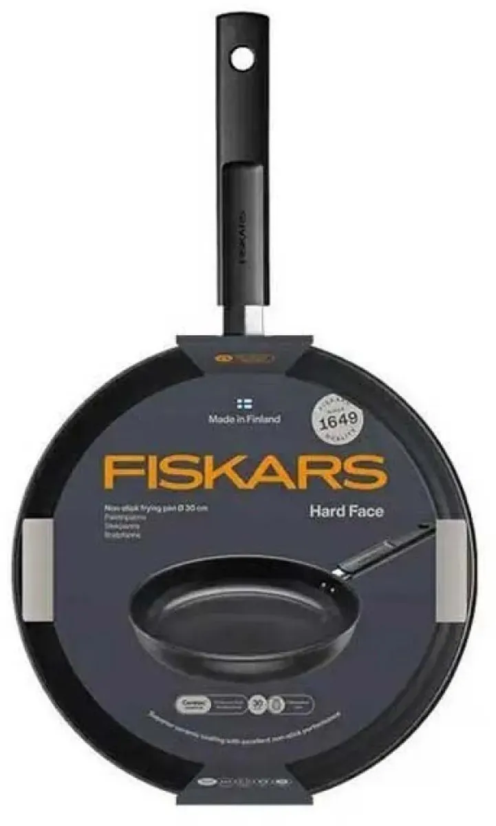Fiskars Hard Face Koekenpan 30cm - Keramische coating - Zwart - afbeelding 6 van 6