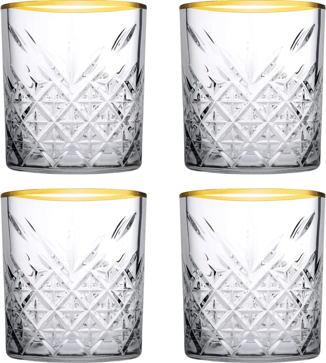 Pasabahce Golden Touch Timeless Glas 35.5cl - 4 Stuks - afbeelding 6 van 6