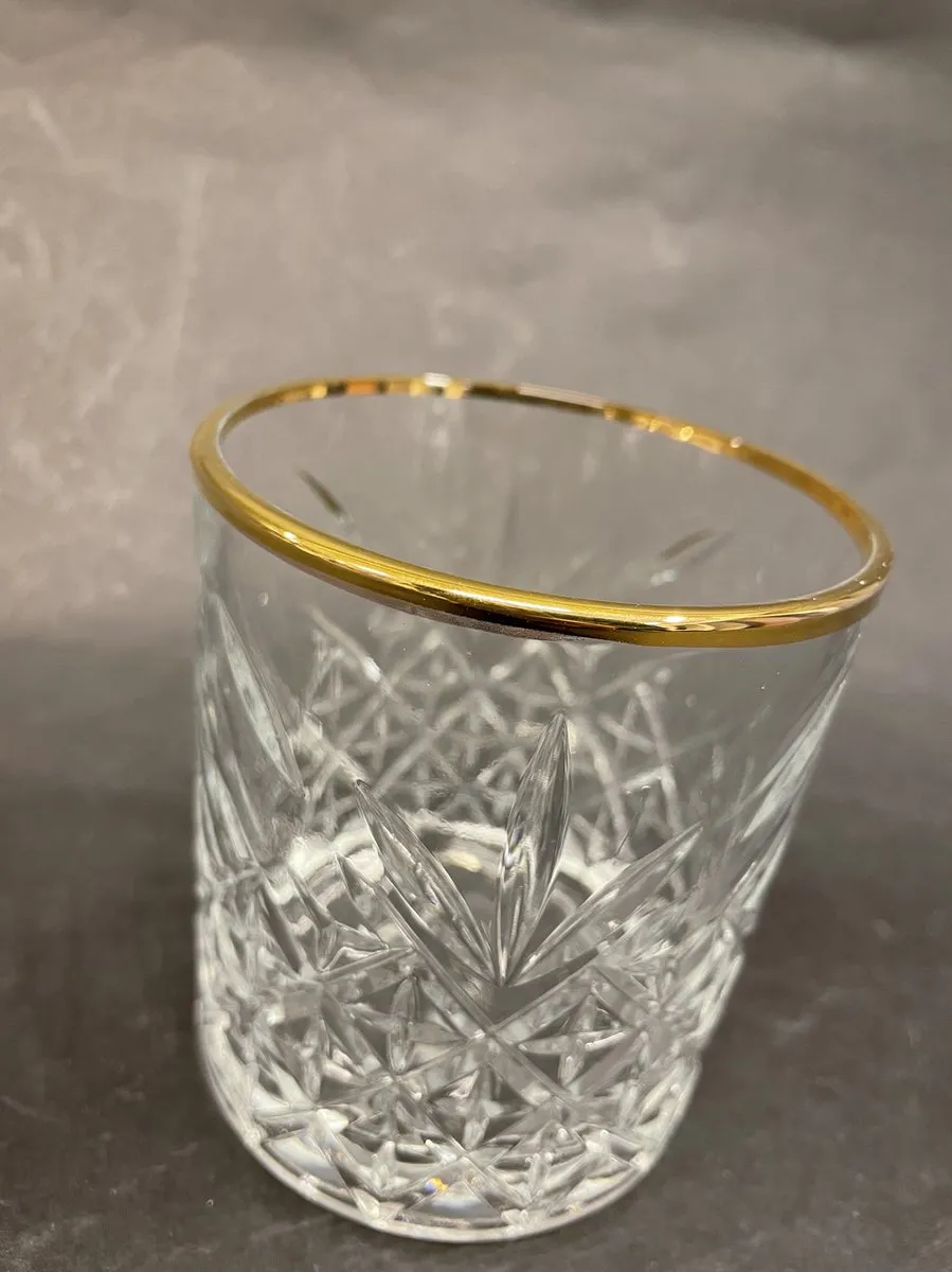 Pasabahce Golden touch met gouden rand Timeless 35.5 cl - Transparant Goud 4 stuk(s)