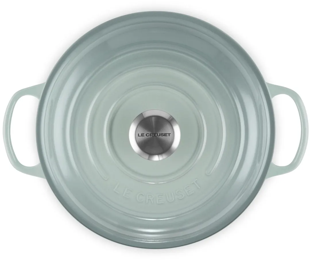 Le Creuset Campagnard Gietijzeren Pan 26cm - Sea Salt