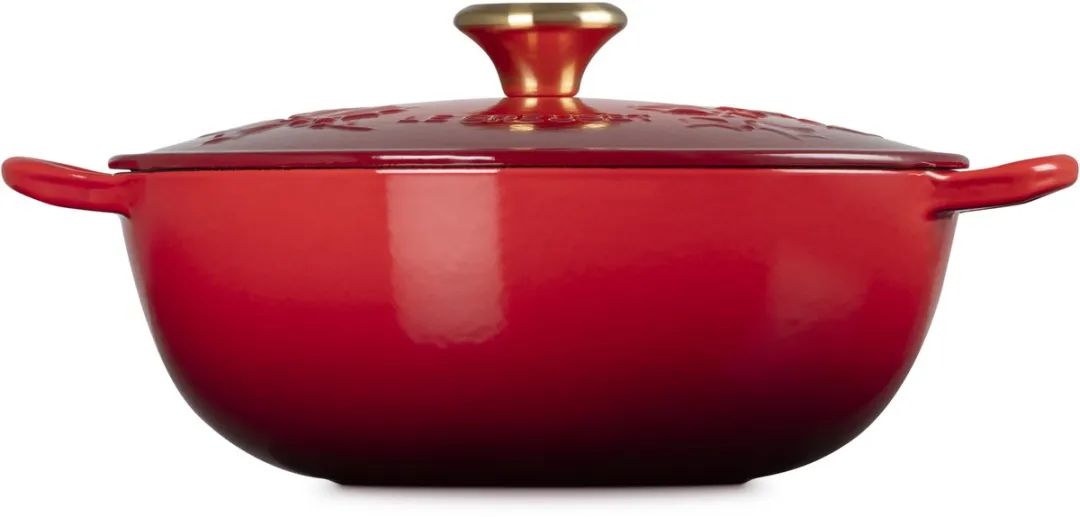 Le Creuset Marmite Holly 26cm 4,1L - Kersenrood