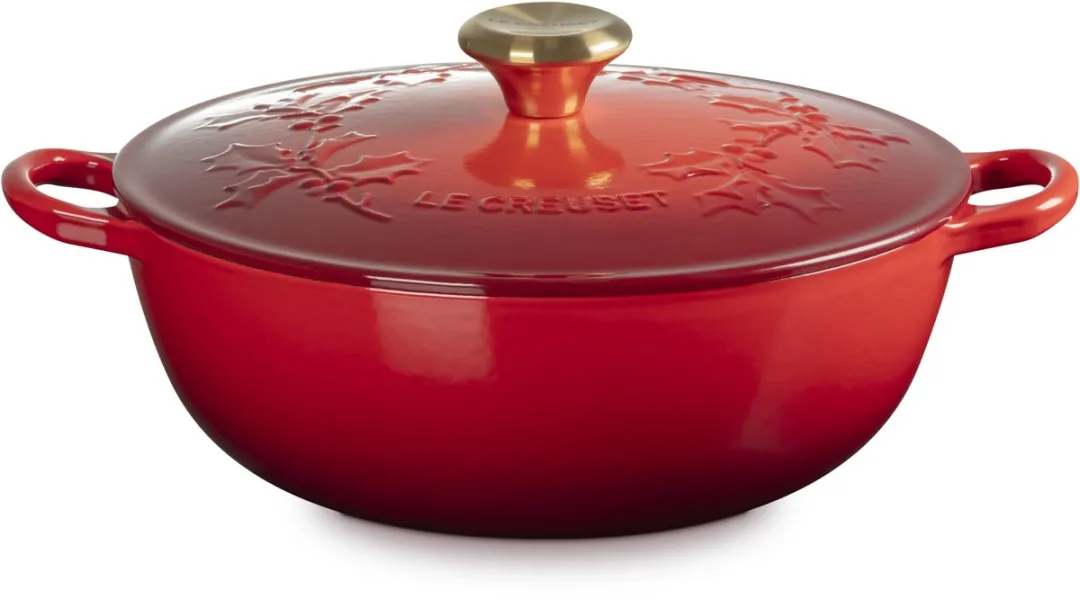 Le Creuset Marmite Holly 26cm 4,1L - Kersenrood