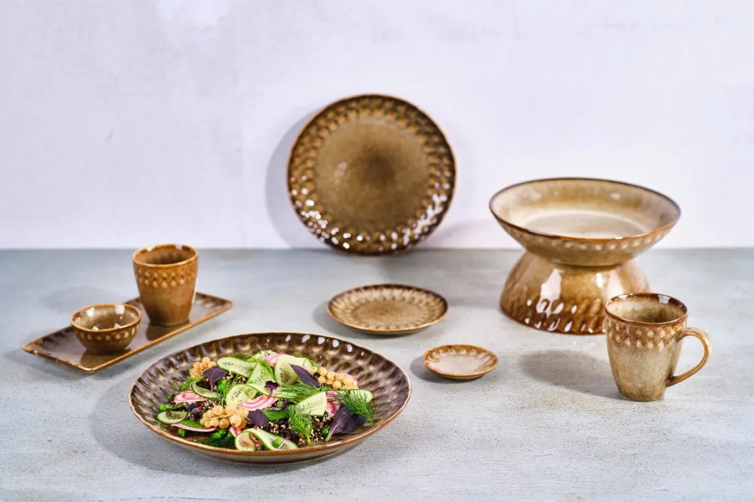 Cosy&Trendy Dinerbord Araki Hazel ø27cm - Bruin