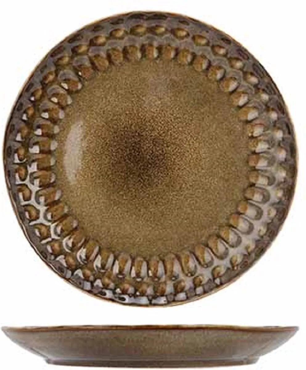 Cosy&Trendy Dinerbord Araki Hazel ø27cm - Bruin
