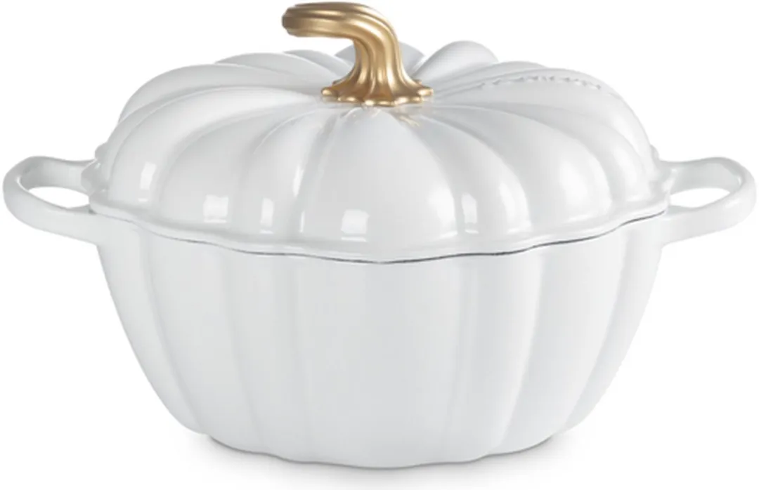 Le Creuset Braadpan Signature Pompoen Wit 24cm